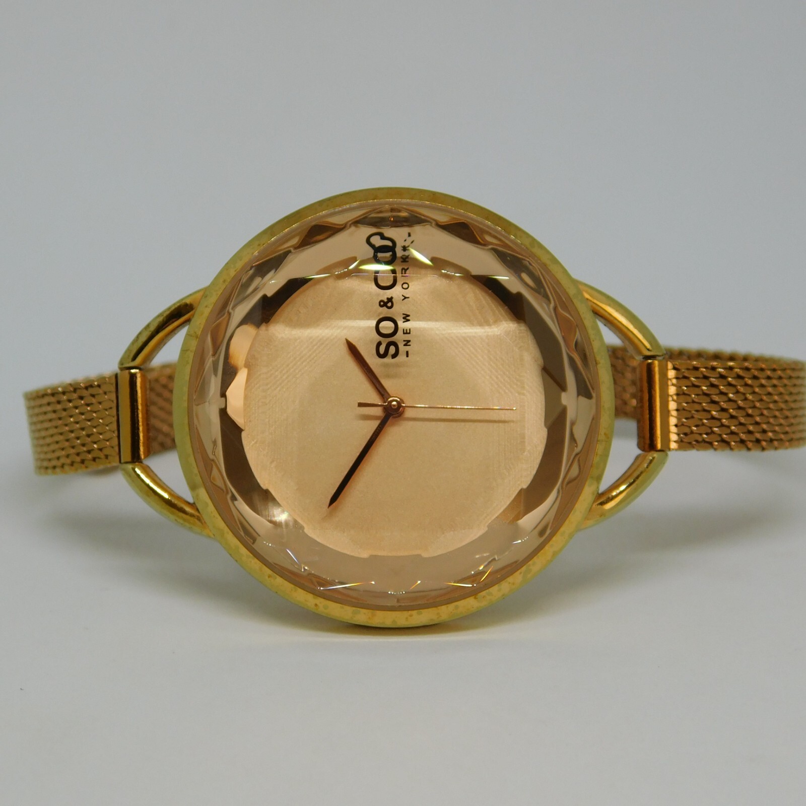So & Co New York Hardened Mineral Crystal Quartz Women’s Watch New Battery