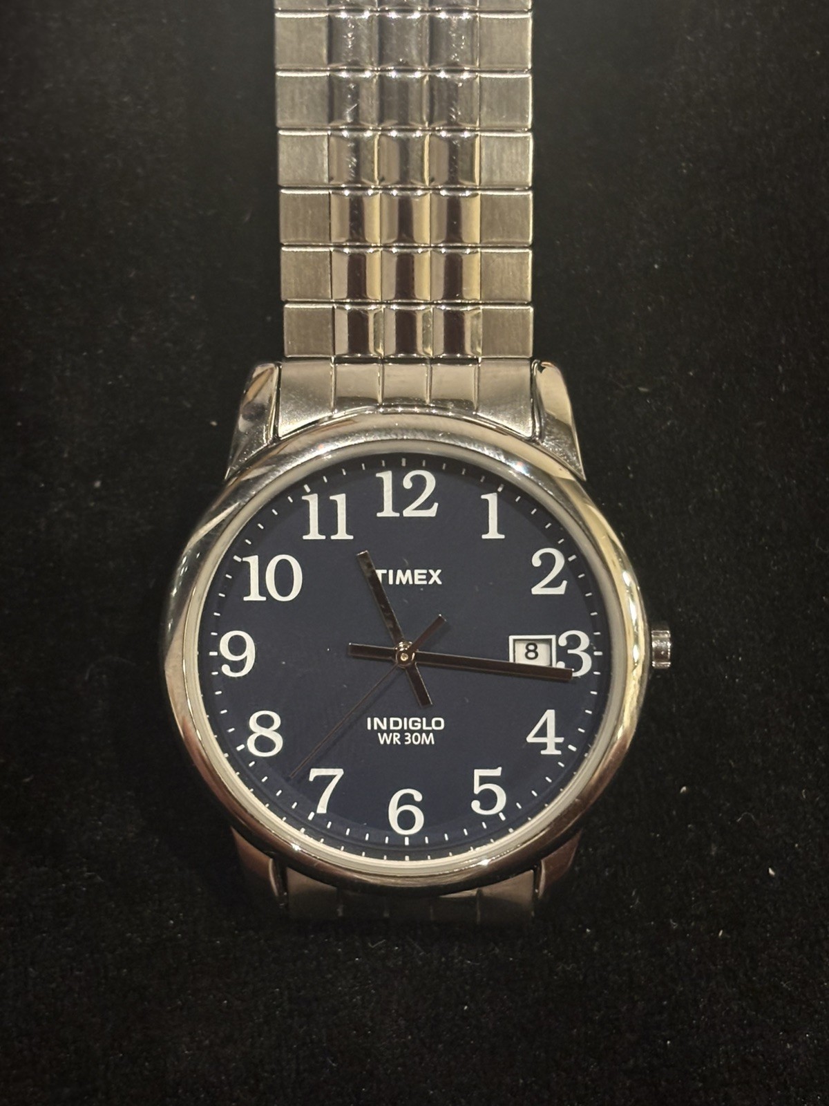 Timex Easy Reader Main Line Quartz Blue Dial Men’s Indiglo 40MM Case Watch