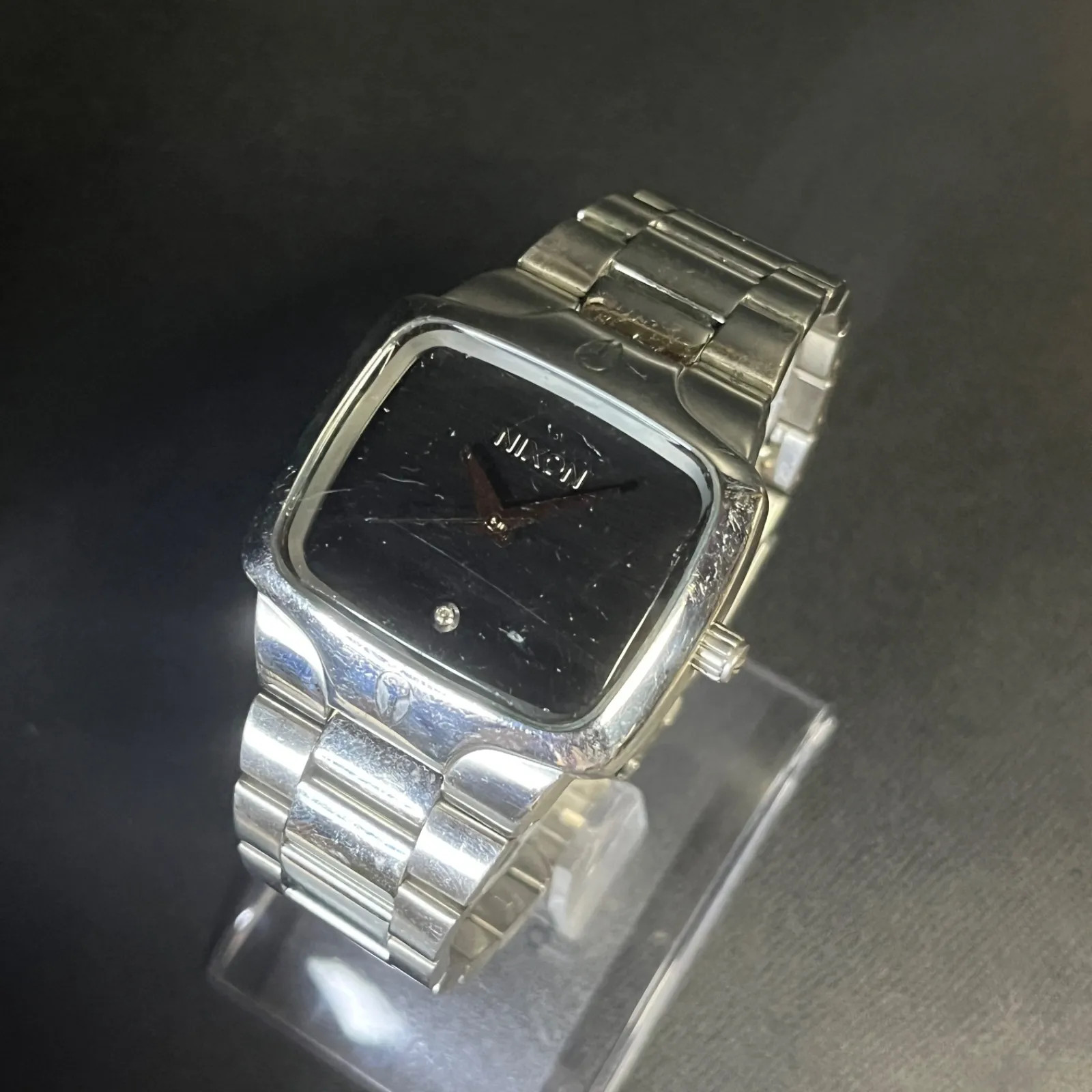 [Working Condition] NIXON THE PLAYER Quartz Watch with Natural Diamonds, Nixon,