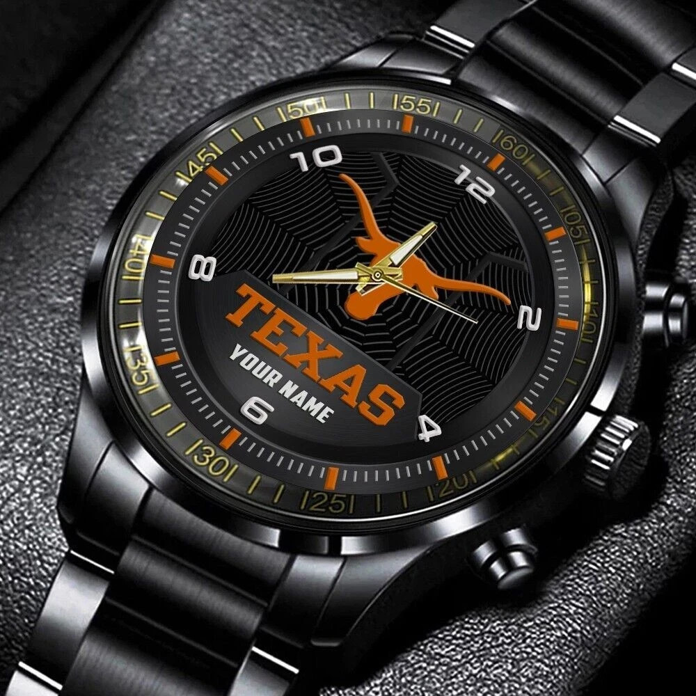 Texas Longhorns stainless steel watch Gift For Fan