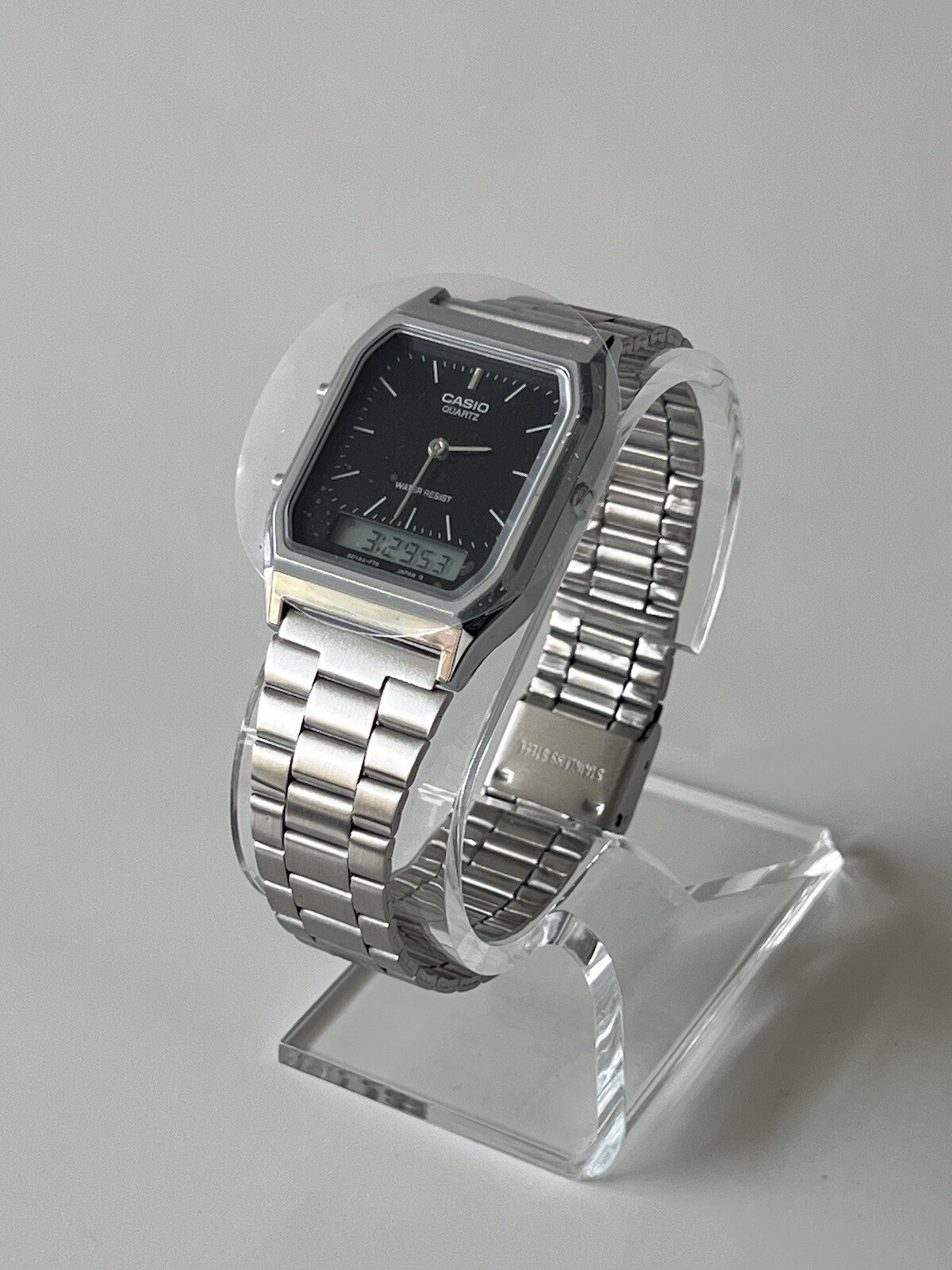 without tags Casio Collection Unisex Adult Black Dial Analog Digital Wa G2U