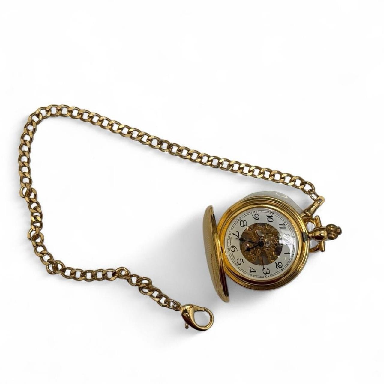 Russian Mechanical Pocket Watch “Russian Time 1930” – 17 Jewels – Gold Tone