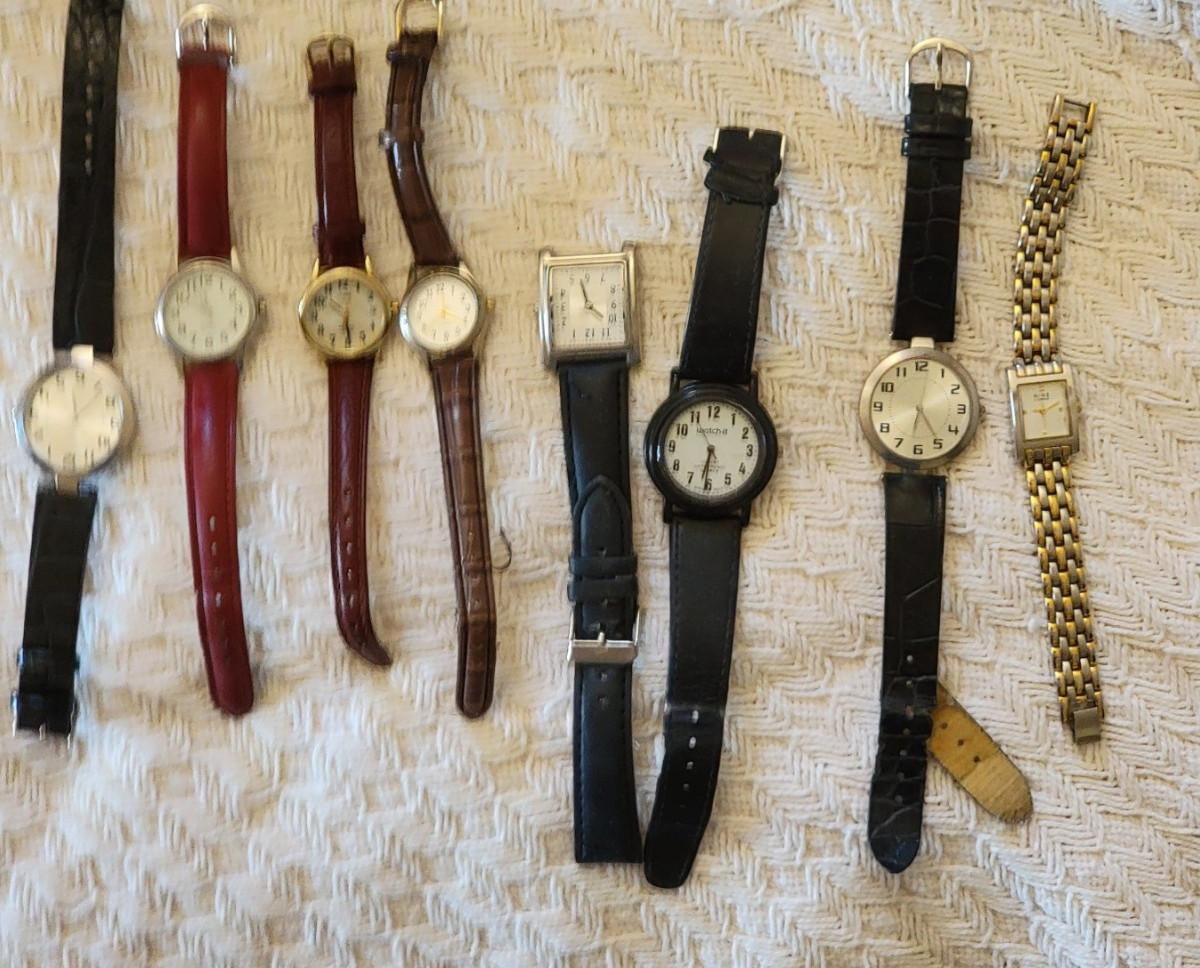 Vintage Watches Mixed Lot Of 8 – Timex & Nine West & Others