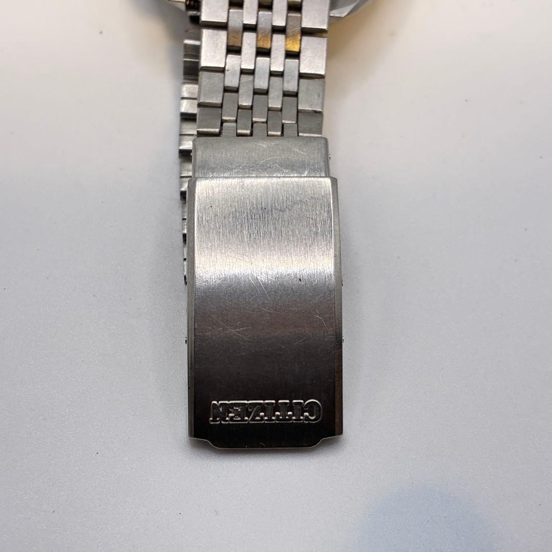Citizen Leopard Watch Silver Day-Date 26 Jewels Mens Wristwatch Timepiece