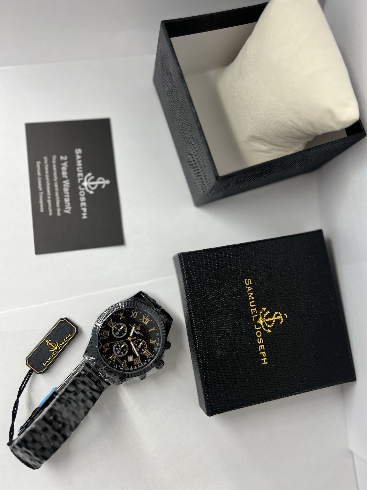 SAMUEL JOSEPH Ltd SPEED EXQUISITE BLACK WATCH – SJ0015 – NEW With Box and Tags