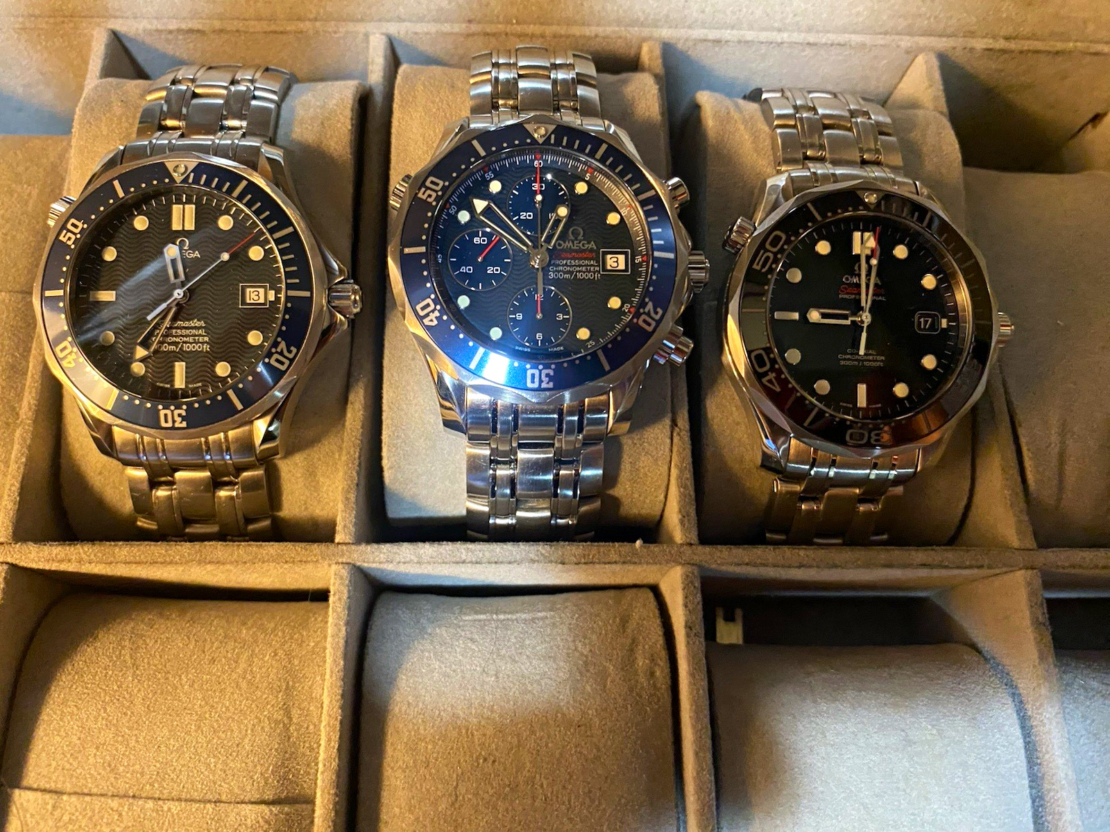 OMEGA Seamaster Professional Automatic Blue/Black Dial 300m box set