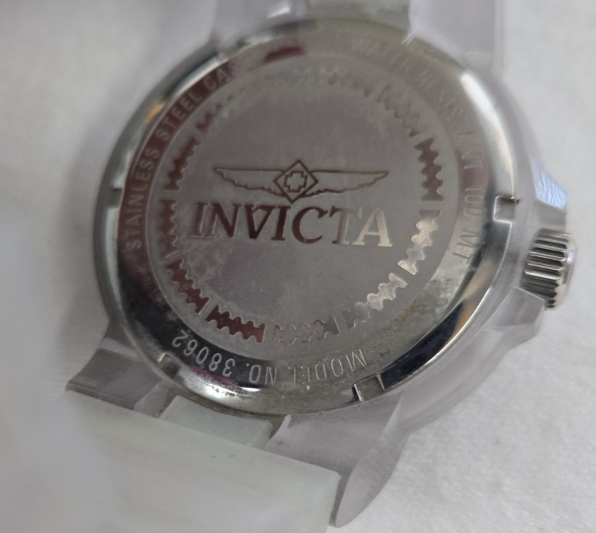 Invicta Men’s 3 Watch Collection Set with Yellow Impact Graffiti Case Diver
