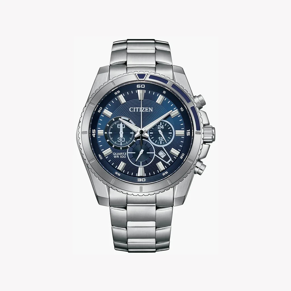 Citizen Men’s Chronograph Quartz Stainless Steel Watch – AN8201-57L NEW