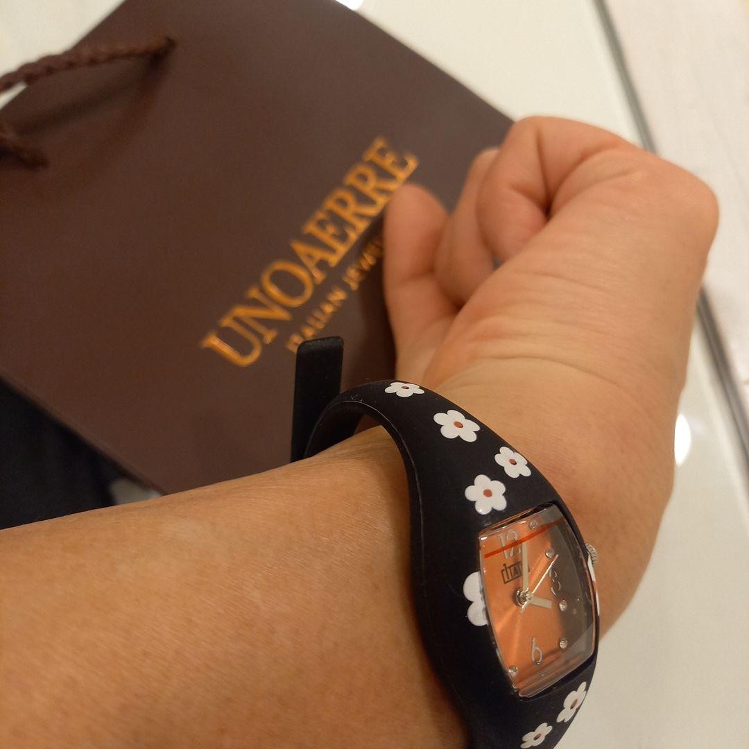 UNOAFERRE 1AR Easy Watch Floral Pattern Analog Quartz Watch
