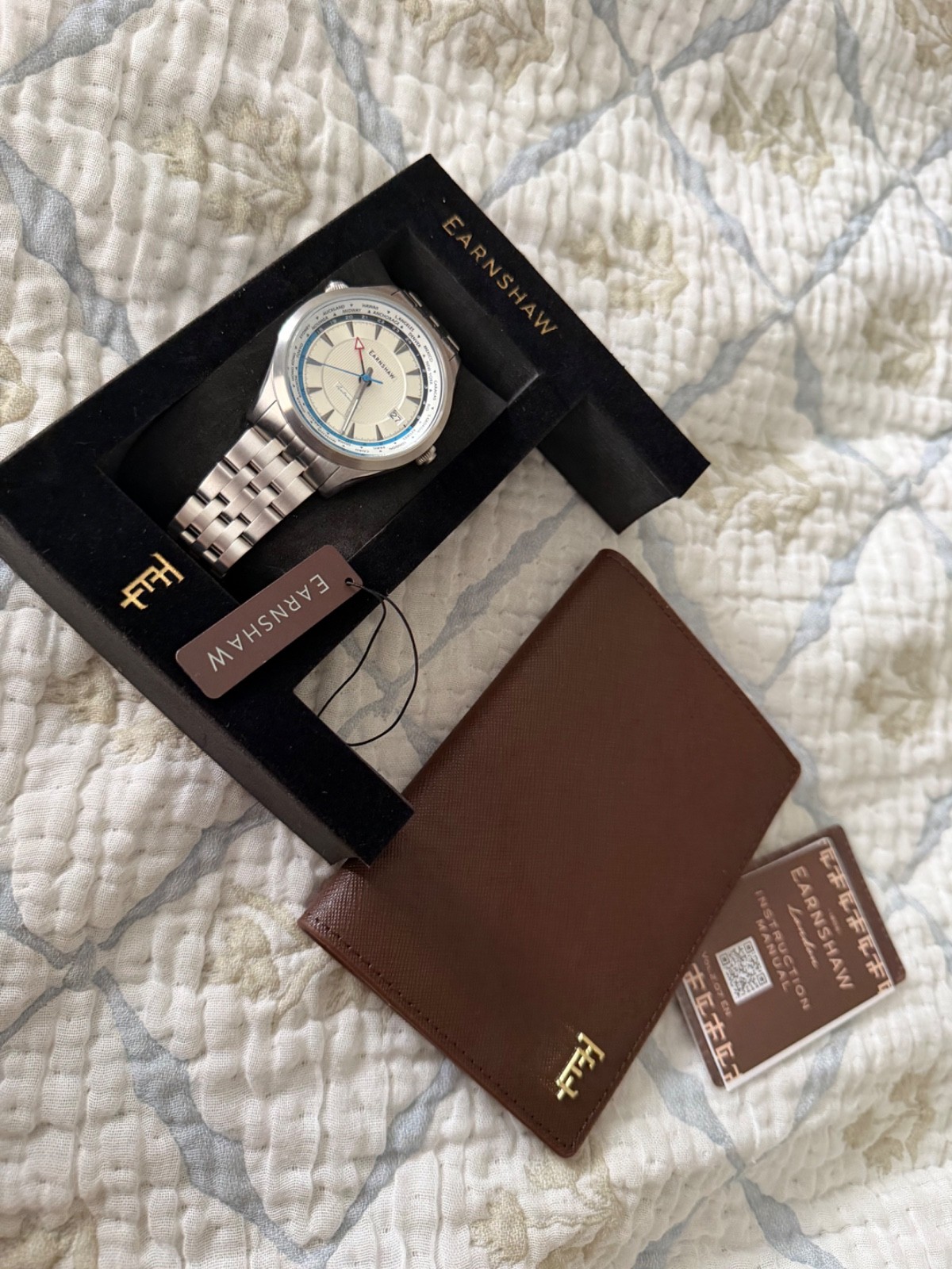 Thomas Earnshaw World Timer Watch Casscade White/NeverWorn/42.0mm Stainless Stee