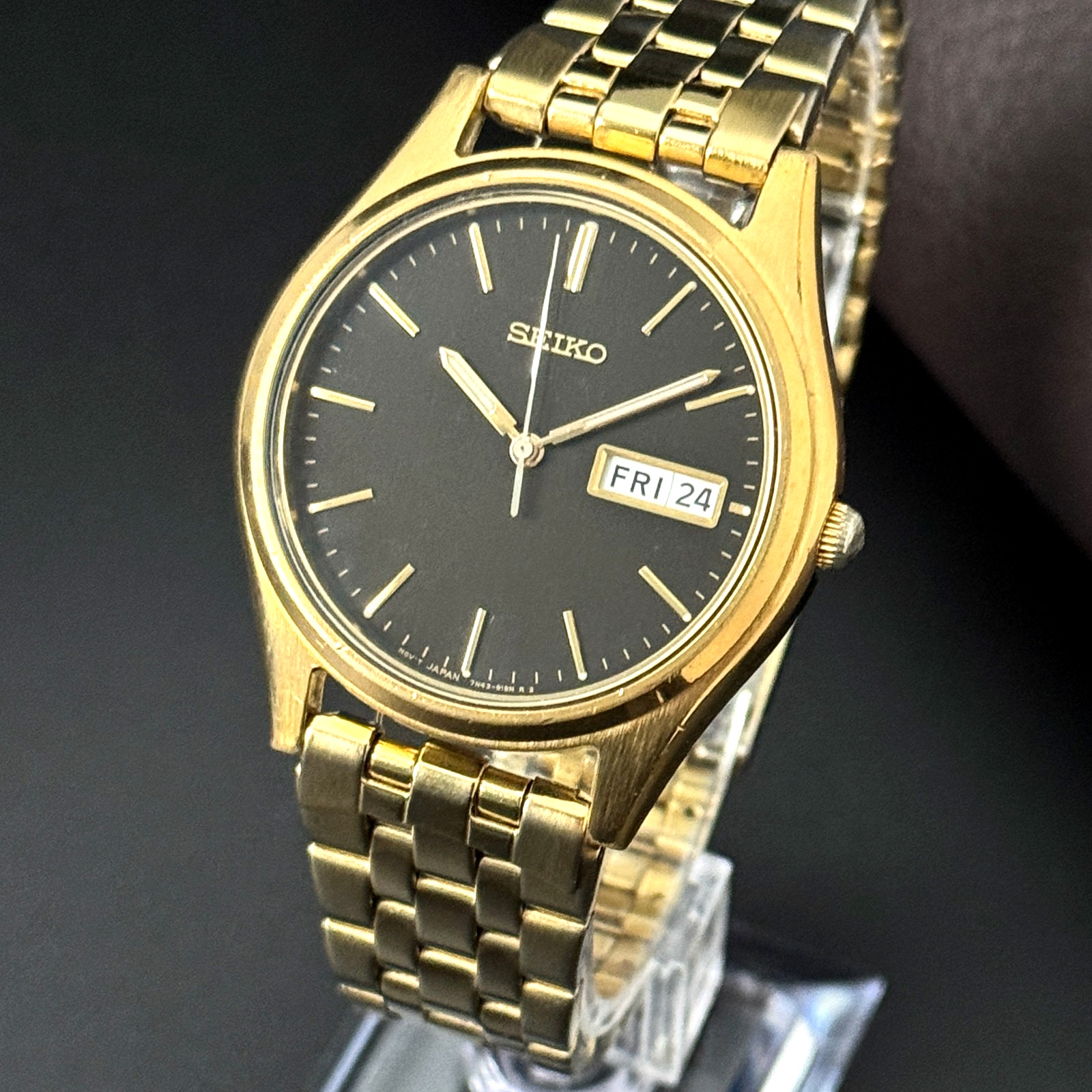 Vintage Seiko Day-Date Quartz – Refurbished w/ Genuine Seiko Movement