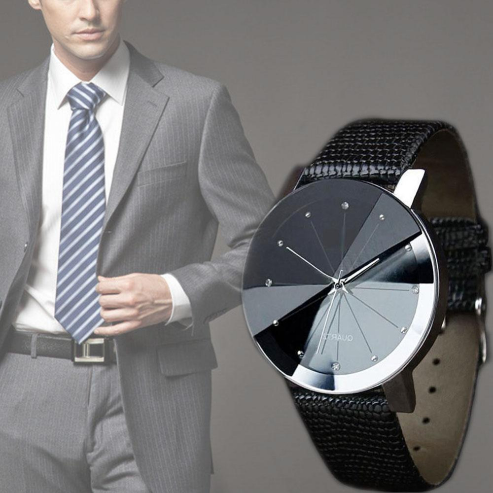 Men’s Black Onyx Crystal Diamond Designer Watch With Snake-Skin Effect Strap