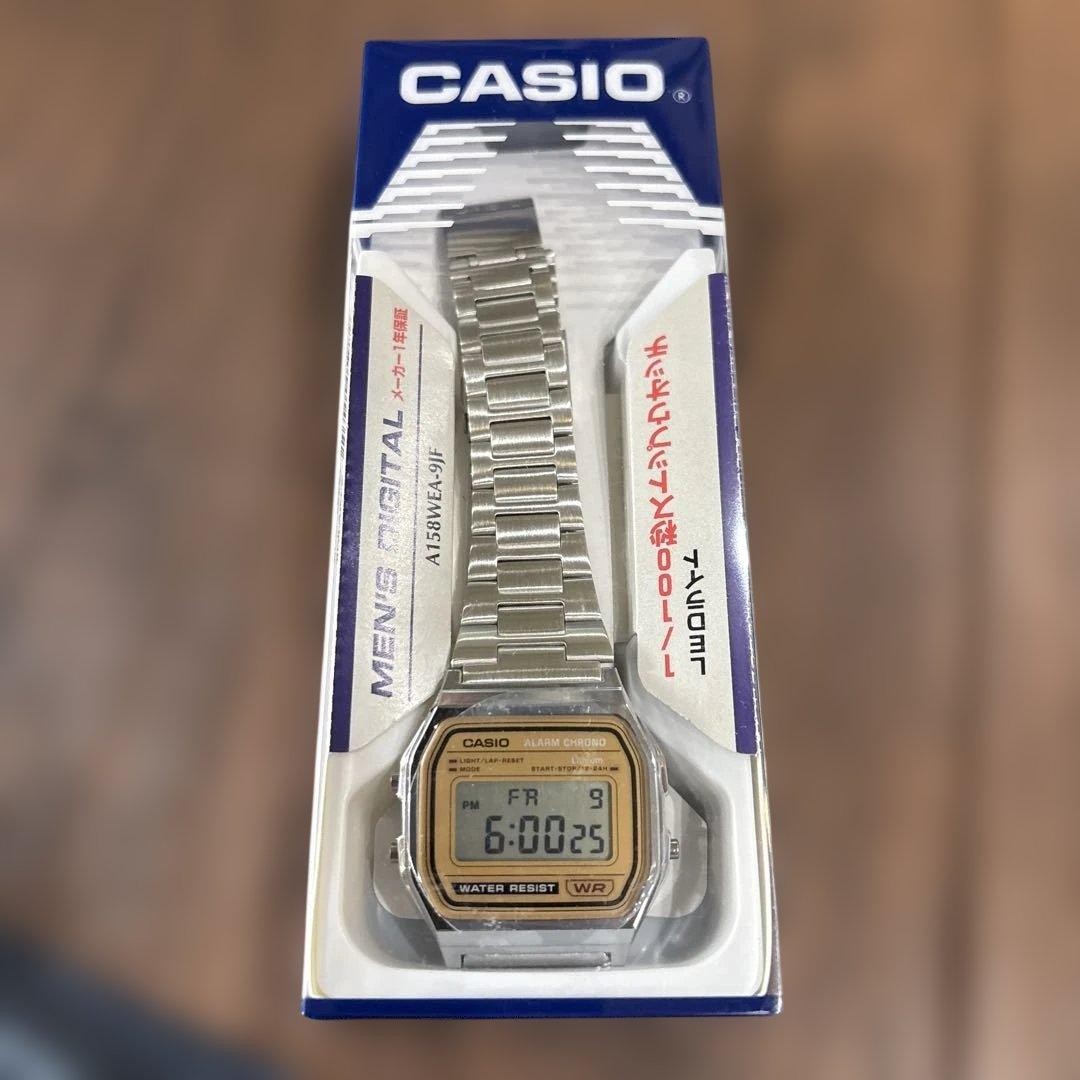 Casio A158WEA-1 Digital Watch Retro LED