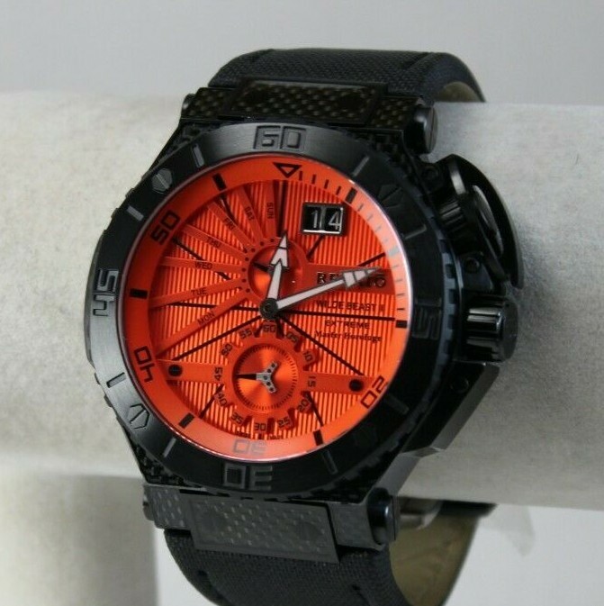 Men’s Renato Wilde Beast II Extreme Watch, Ronda 7004, Red Retro Dial Swiss Made