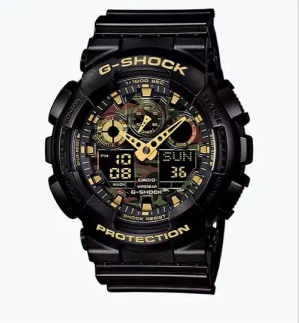 CASIO G-SHOCK Digital Watch Black Men’s Camouflage Used Japan