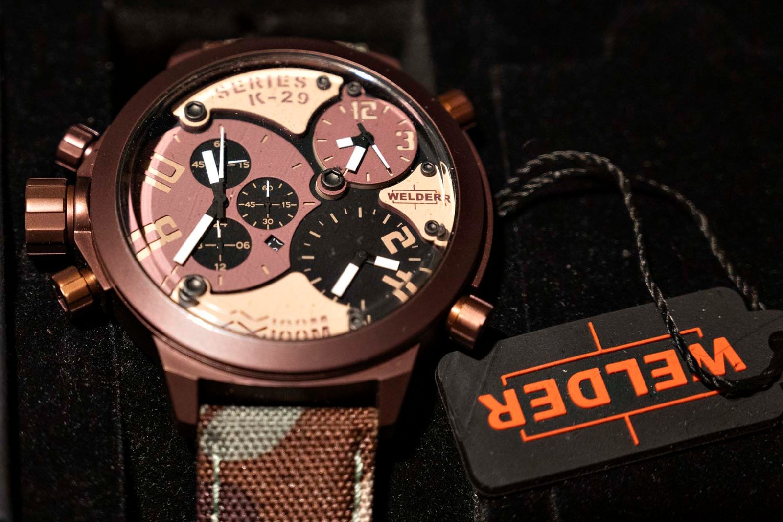 Welder by U-Boat K29-8005 Triple Time Oversize Chronograph Camouflage