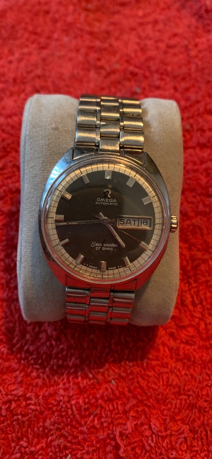 OMEGA SEAMASTER COSMIC AUTOMATIC 166-036 Tool 107 Date/Day Stainless $499 OBO