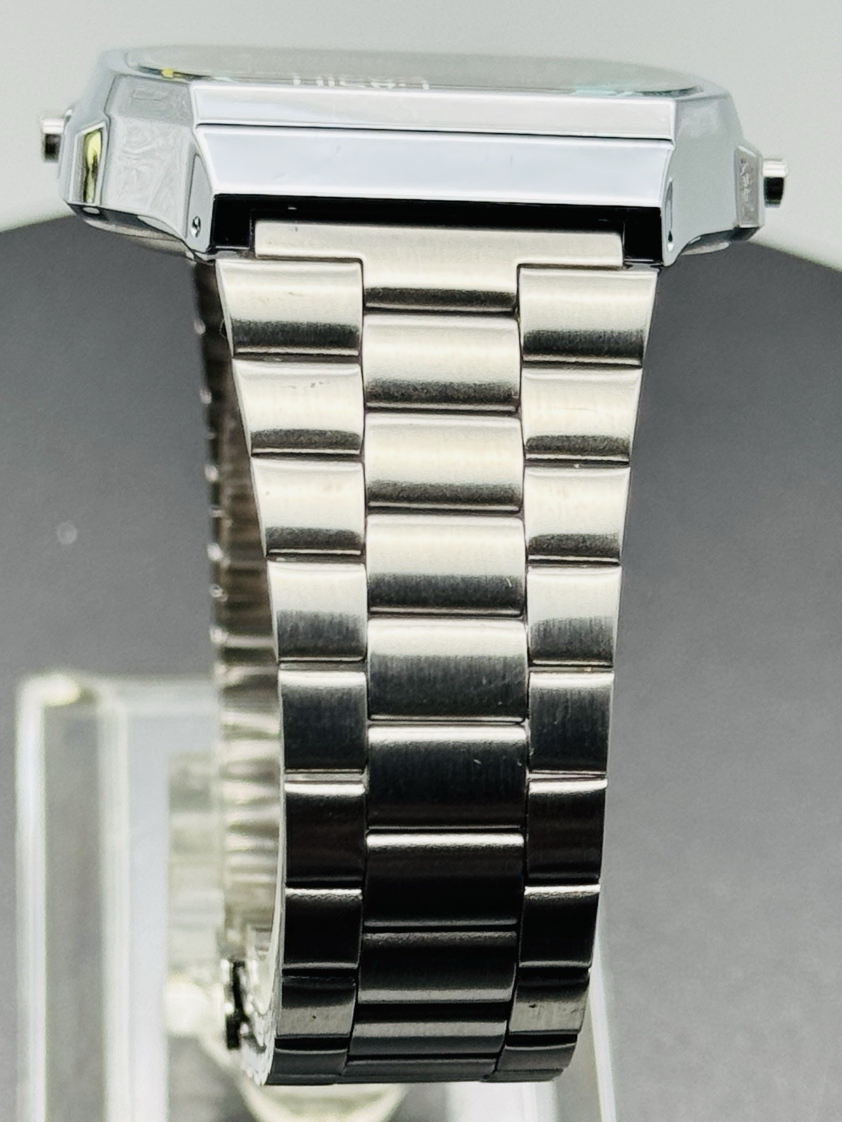 Casio PAC-MAN Retro Watch Digital LCD A168WEPC-7A Silver Illuminator Bracelet