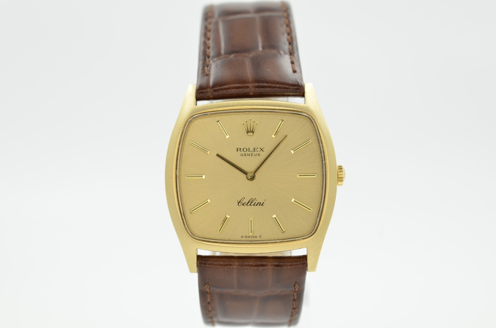 Rolex Cellini 31mm 3805 champagne factory rare dial 1976 mint with box