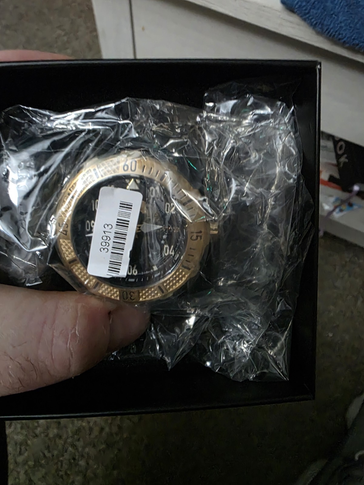 Invicta Aviator Automatic Watch Gold Black Stainless Steel 39913