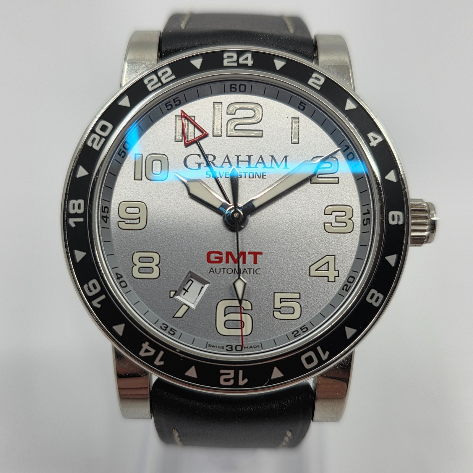 Graham Silverstone GMT Silver Dial 42MM Stainless Steel Automatic AN-2TZAS