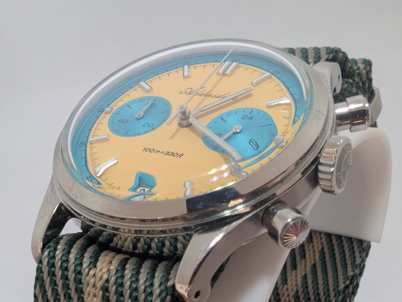 Addiesdive 2095 – bicompact chronograph – BGW9 lume
