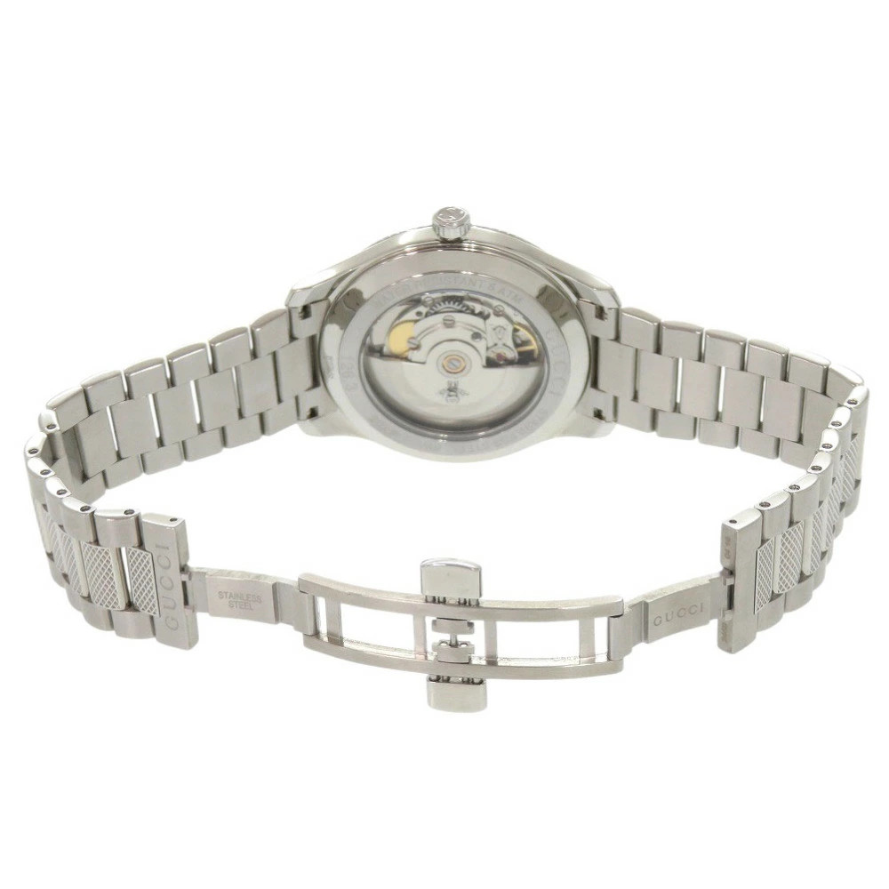 Gucci Eryx Date 126.3 Silver automatic watch Used Silver Wristwatch