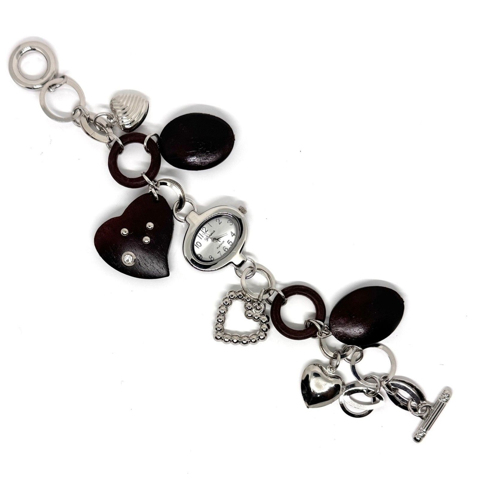 Silver Ladies Watch Silver Face Bracelet Ladies Watch #1184