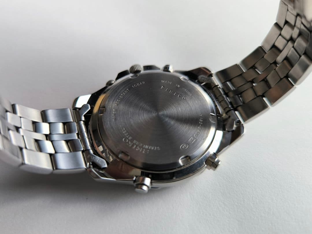 SEIKO Prospex SBCL001 Speedtimer Chronograph Watch Black Dial Wrist 6.69in