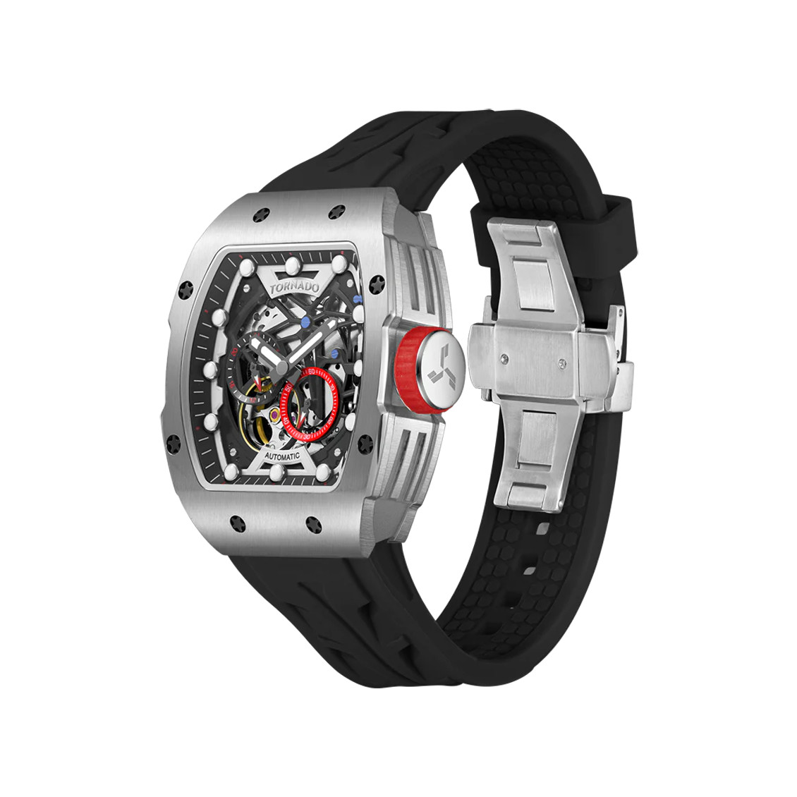 Tornado Xenith Men’s Automatic Watch | Black Dial, 38.5x49mm, 100 m (10 ATM)