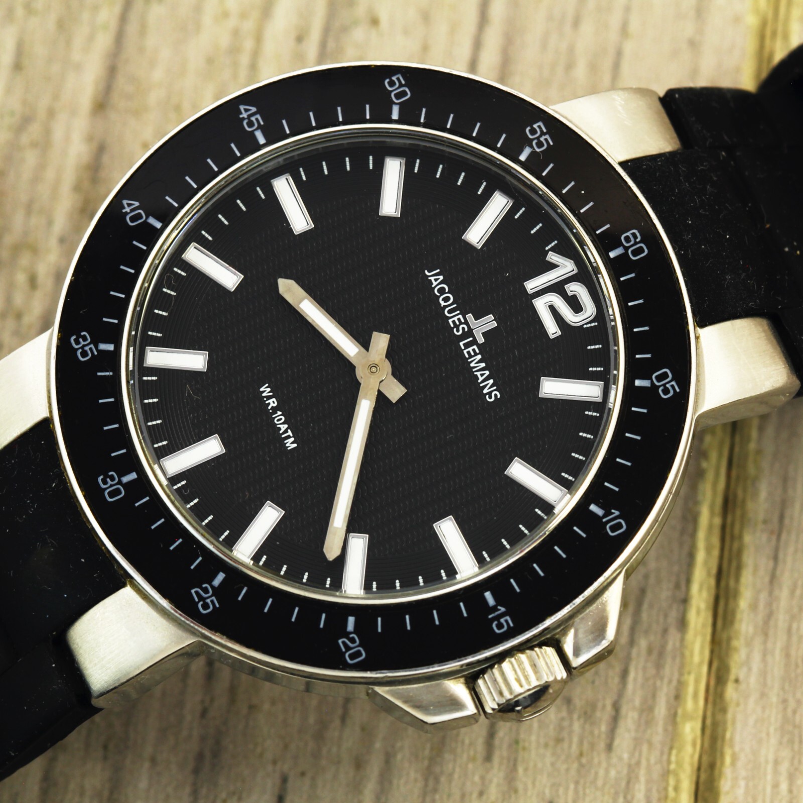 Jacques Lemans 1-1709 JL.AA Geneve quartz Swiss made stainless steel wristwatch