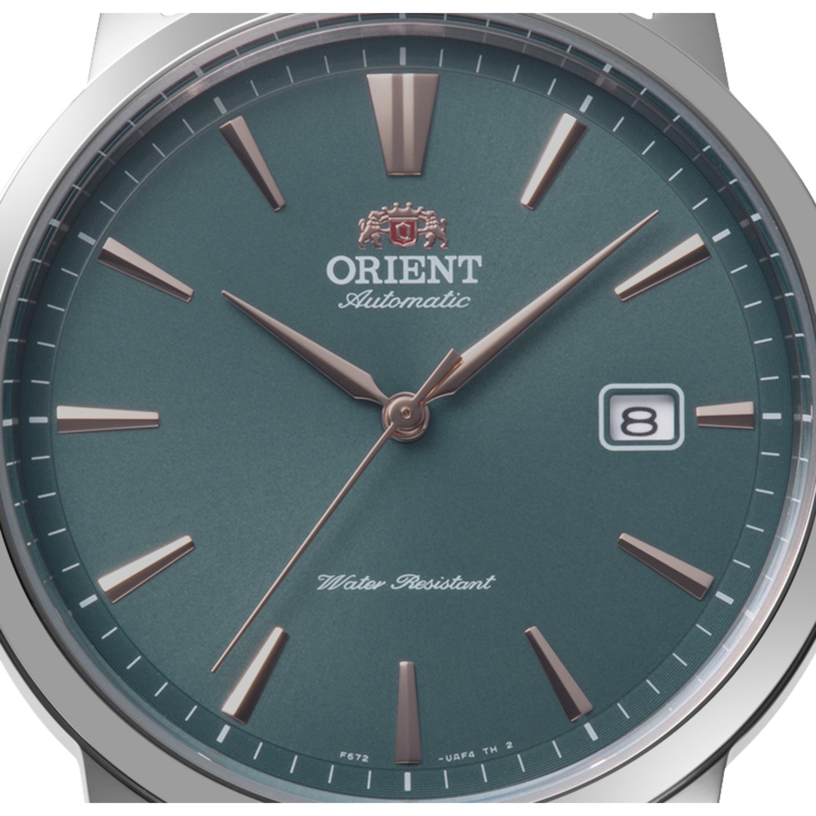 Orient Bambino Classic Automatic Green Dial Leather Strap Mens RA-AC0F13E30B