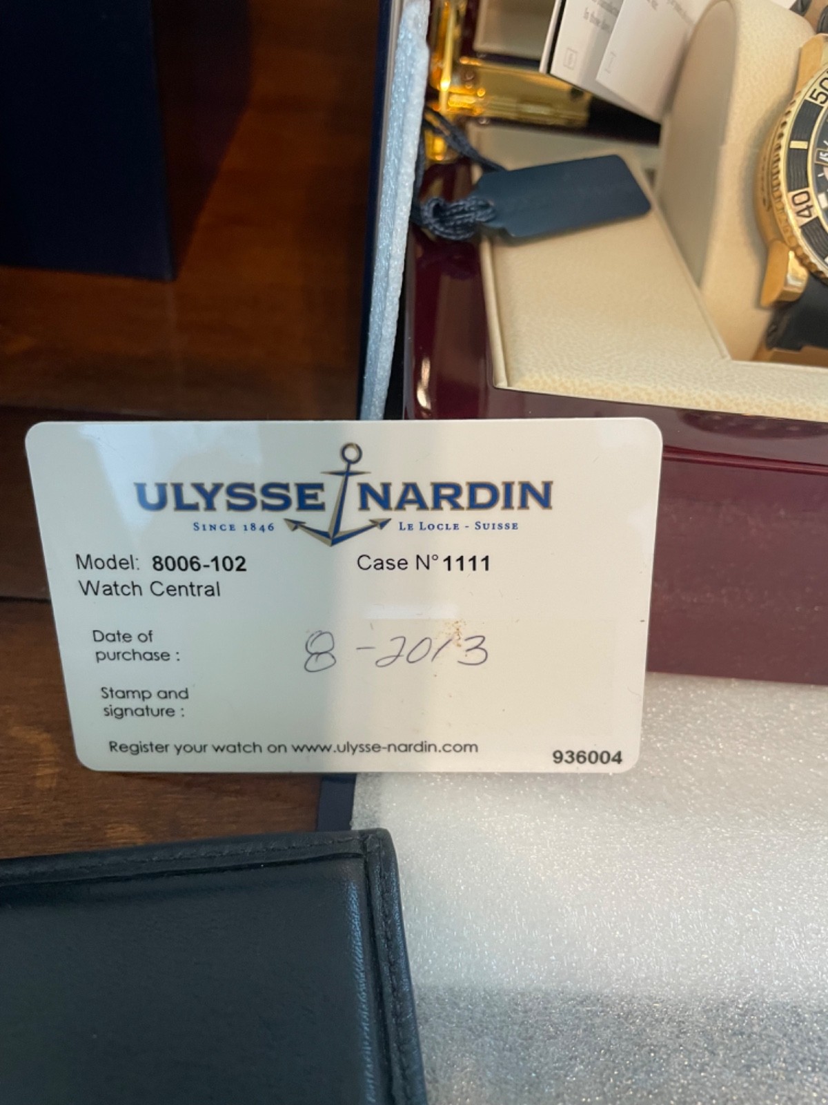 Ulysse Nardin Maxi Marine Chronometer 8006-102 size L