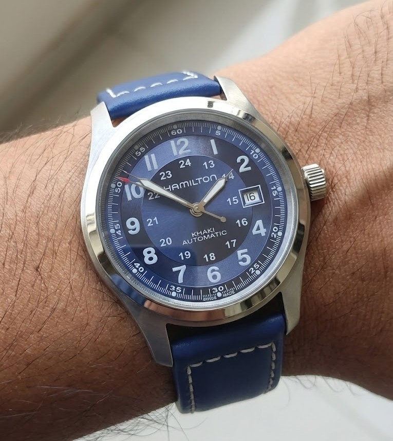 Hamilton Khaki Field blue Dial Automatic Men’s Watch