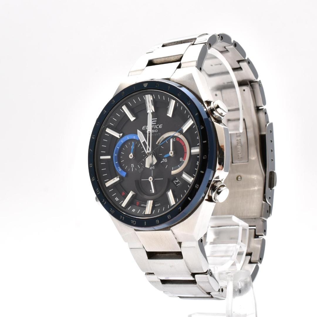 Casio Edifice EQW-T660 Radio Solar Chronograph Mens Watch Black Working Japan