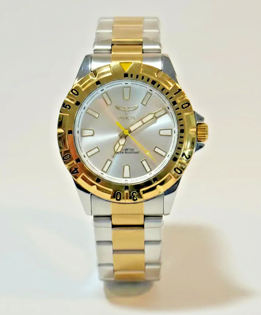 Invicta 69036 Specialty I Men 42mm Two Tone Silver Dial Quartz Bracelet Watch