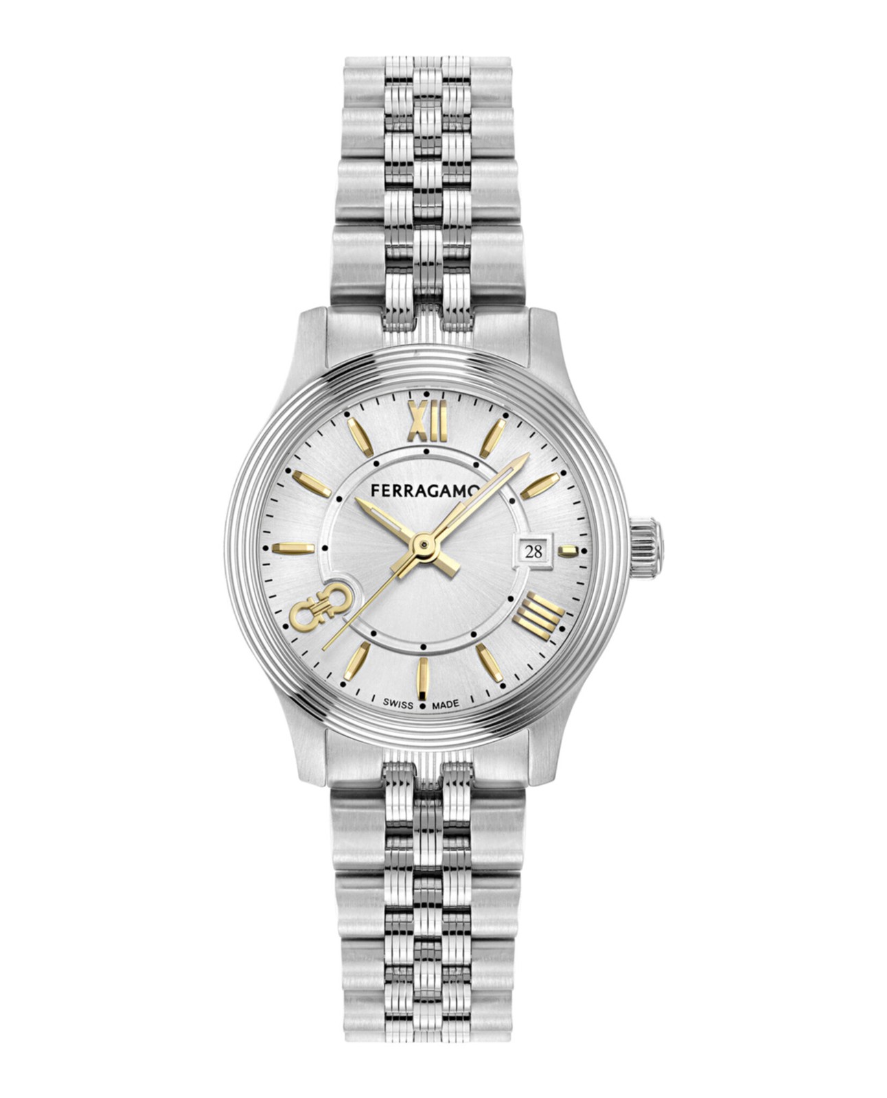 Ferragamo Womens Stainless Steel 28mm Bracelet Fashion Watch