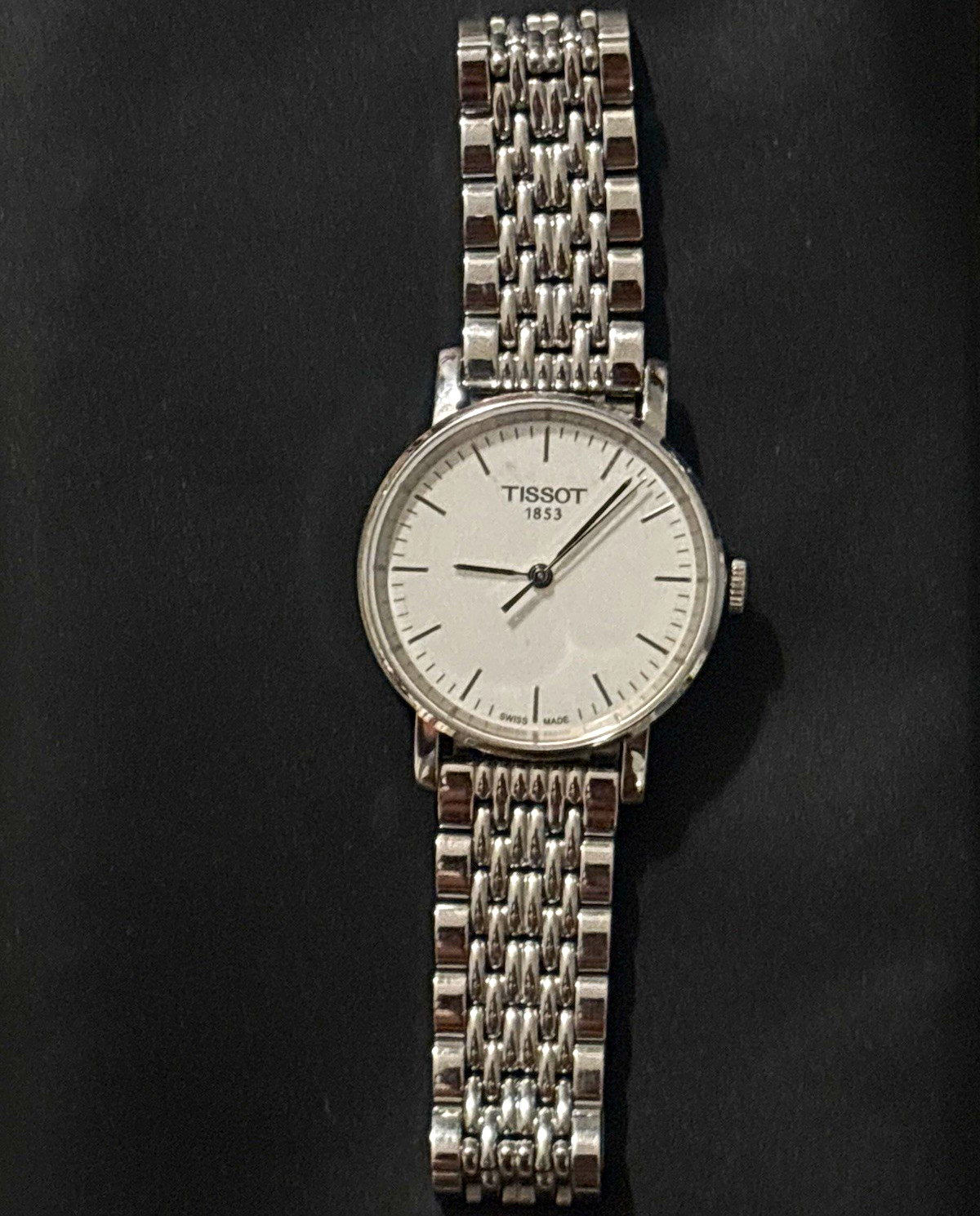 Tissot 1853 Women’s Quartz Analog White Dial Stainless Bracelet 30m WR