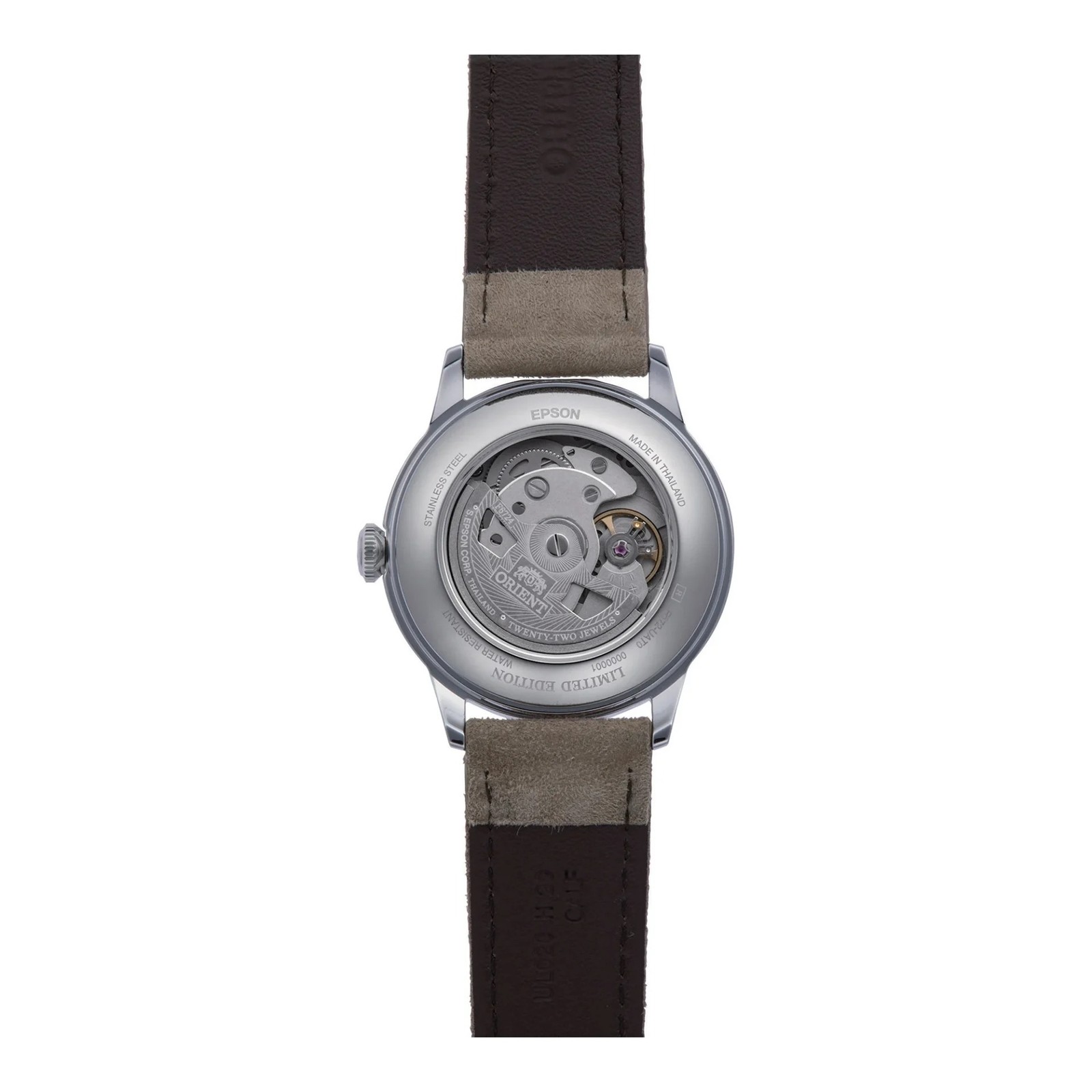 Automatic Wristwatch ORIENT BAMBINO CLASSIC RA-AC0M13N30B Leather Brown Gray