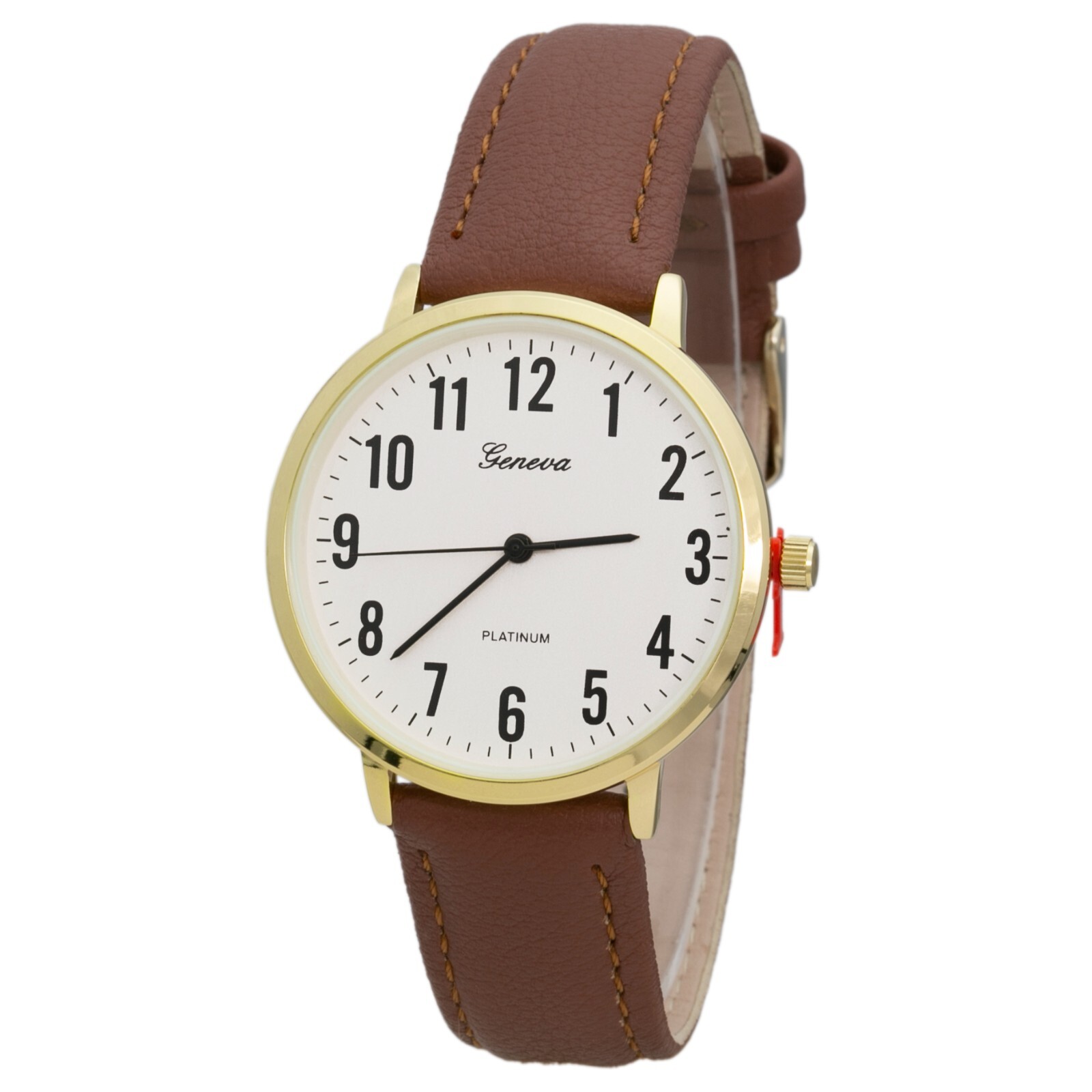 Blekon Collections Women’s 38mm Case Classical Designed Leather Buckle Watch