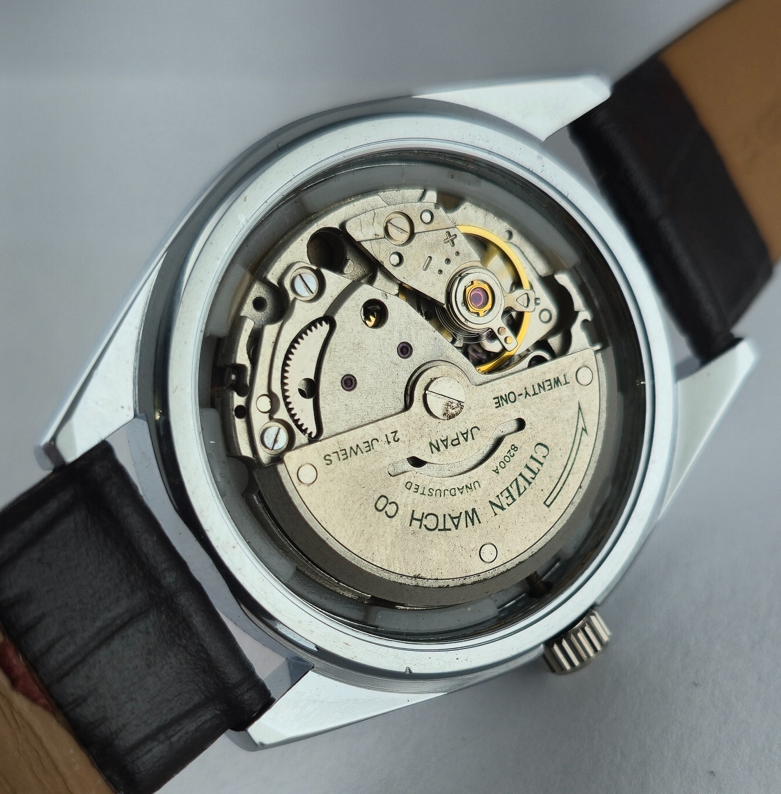 Refurbished Citizen Automatic Orange Dial with Day/Date Men’s Watch | 21 Jewels