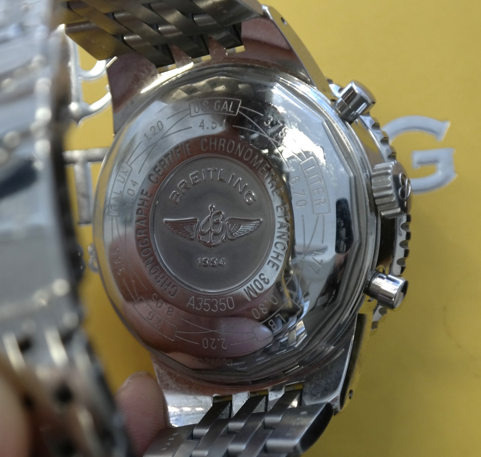 Breitling Navitimer Heritage Chrono, A35350, Orig Box & Travel Case, Runs Well