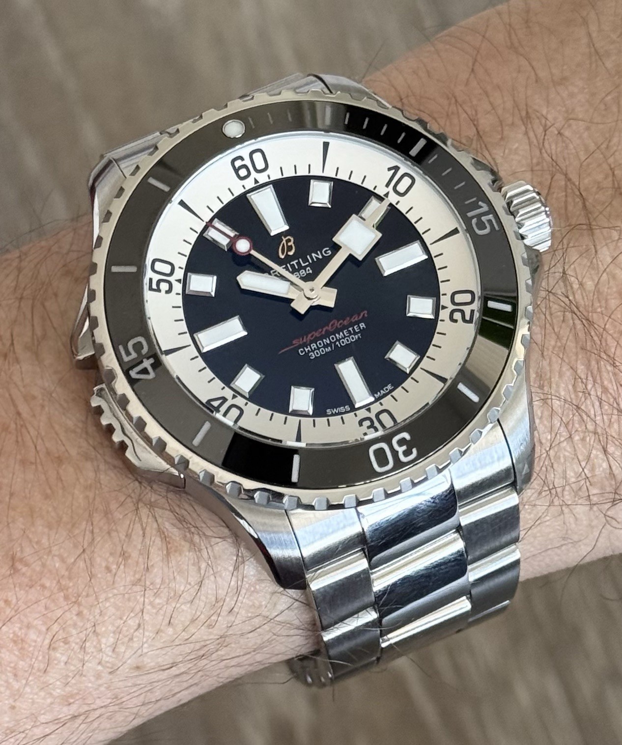 Breitling Superocean Automatic 46 A17378 Men’s Stainless Steel Watch B&P 2022