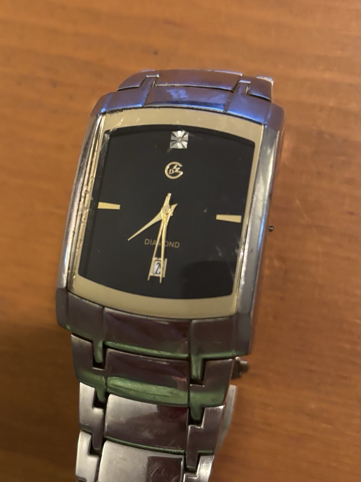 George Men’s Silver Case with Silver Bracelet Watch FMDGE 406 Used EX FS