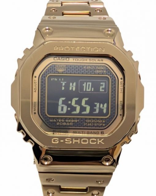 Casio G SHOCK Watch GMW B5000GD 9JF Gold Radio Solar Full Metal Bluetooth Tough