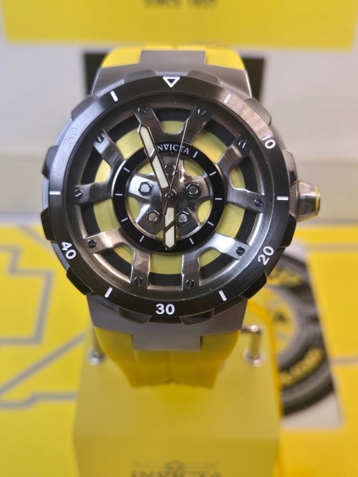 Invicta Special Edition Replica Racing Car w/ Invicta 44mm “Wheel” Watch Bundle!