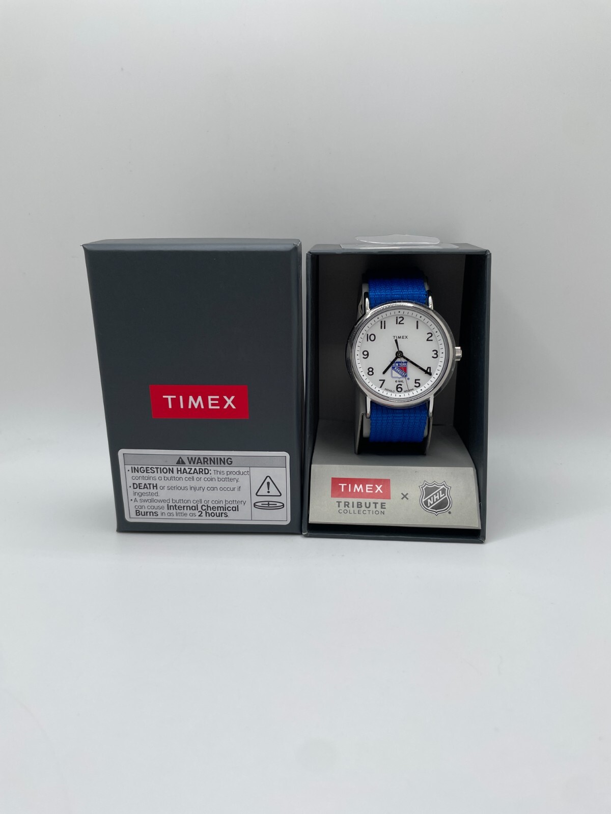 Timex Weekender Mens White Dial Blue Band Tribute Collection Wristwatch