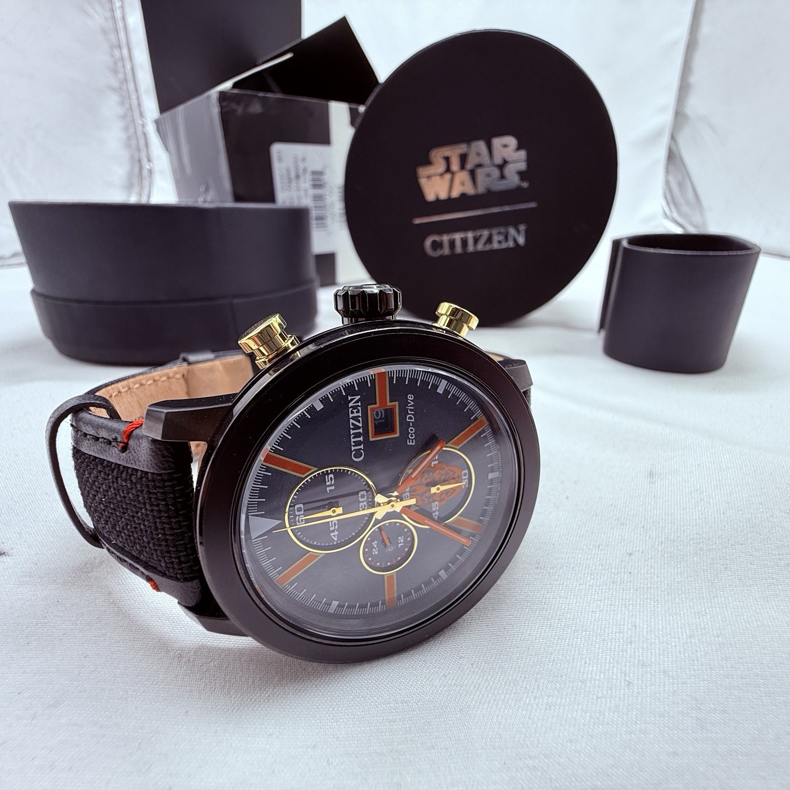 Citizen Men’s Darth Maul Chronograph Date Eco-Drive Black Watch 44MM CA0766-02W