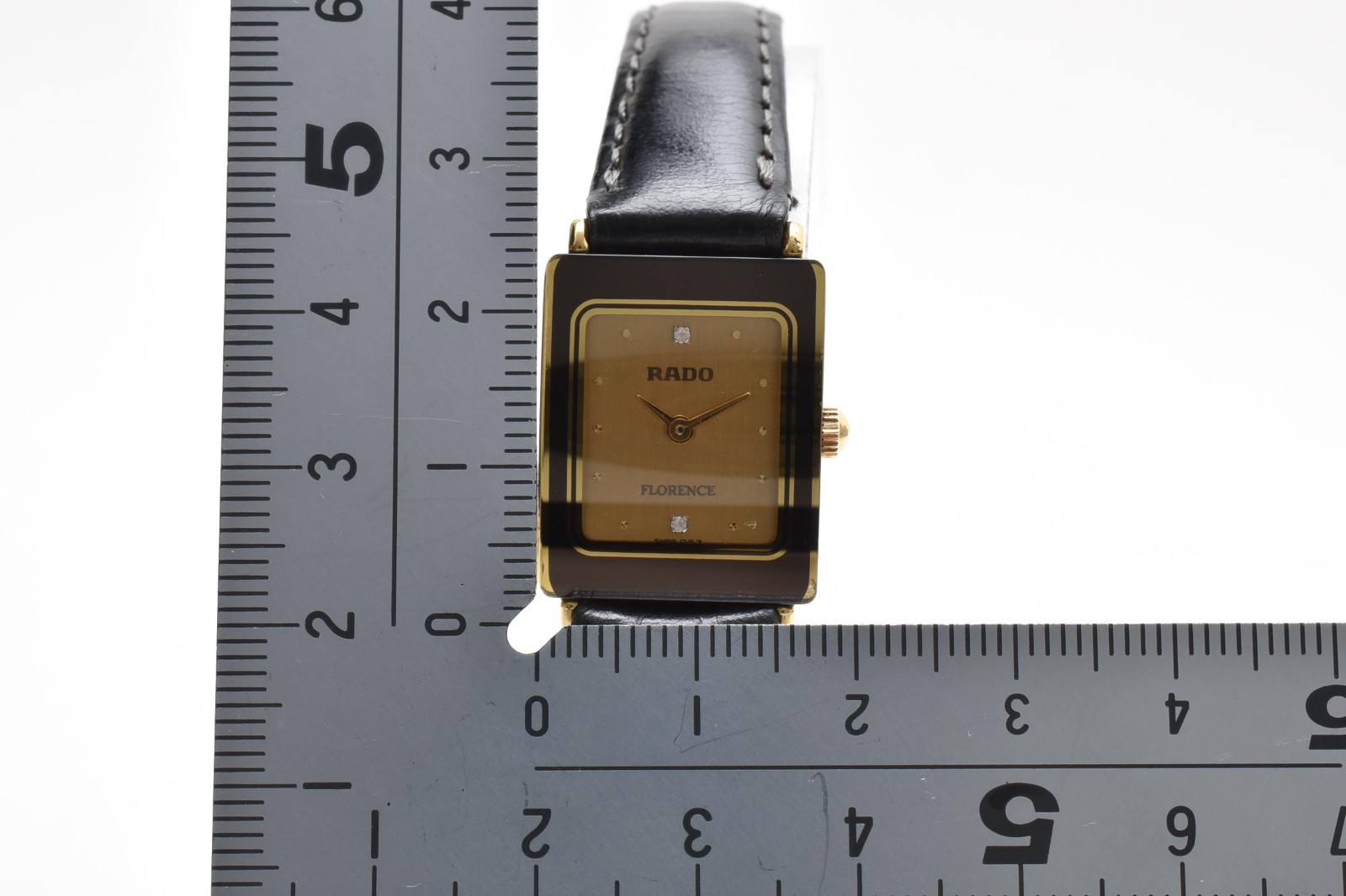 [NEAR MINT] RADO Florence 153.3606.2N Dial 2 Diamonds Womens Quartz Watch Japan