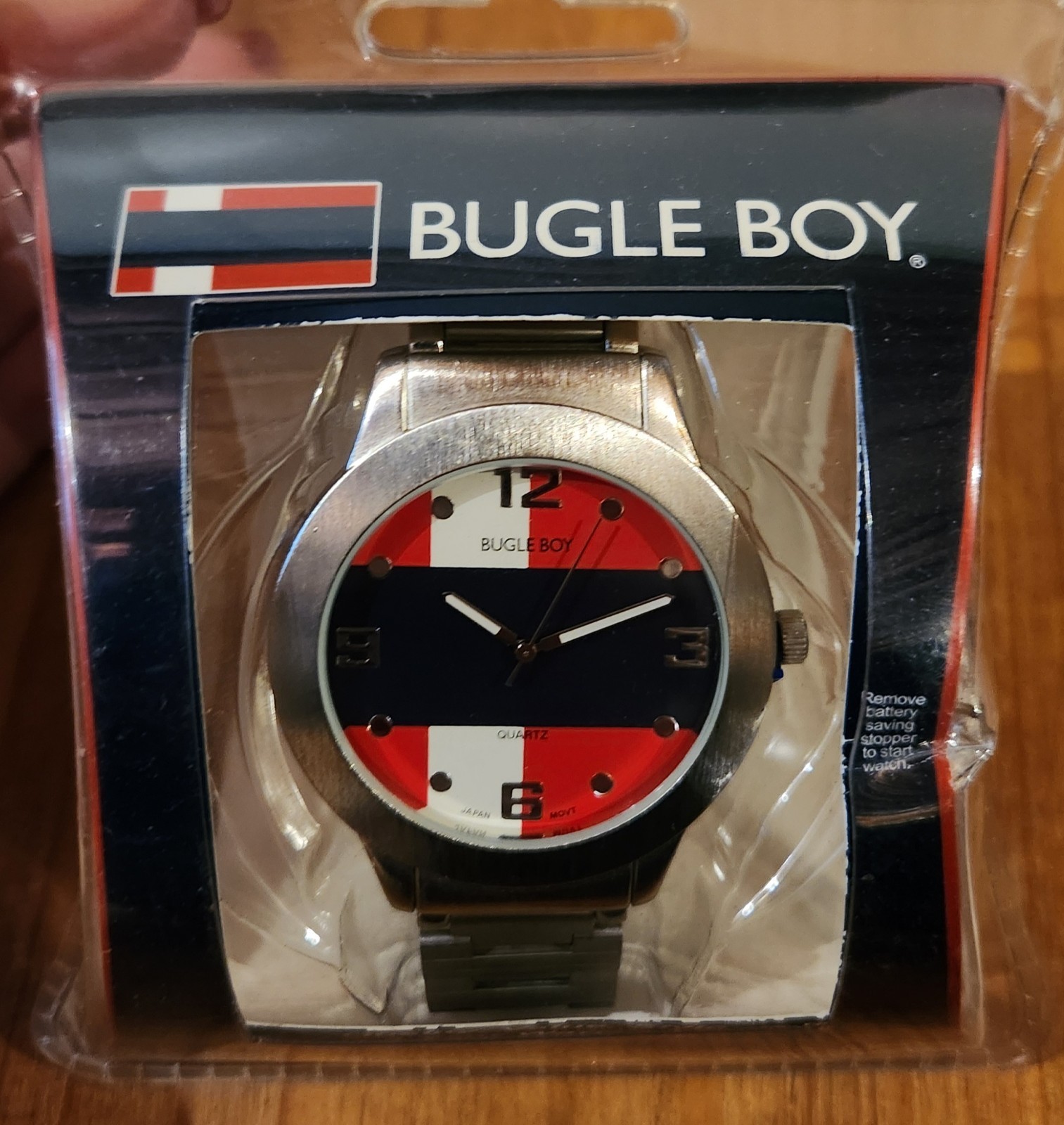 Bugle Boy Watch Red, White And Blue Vintage Brand New Rare 90’s Streetwear